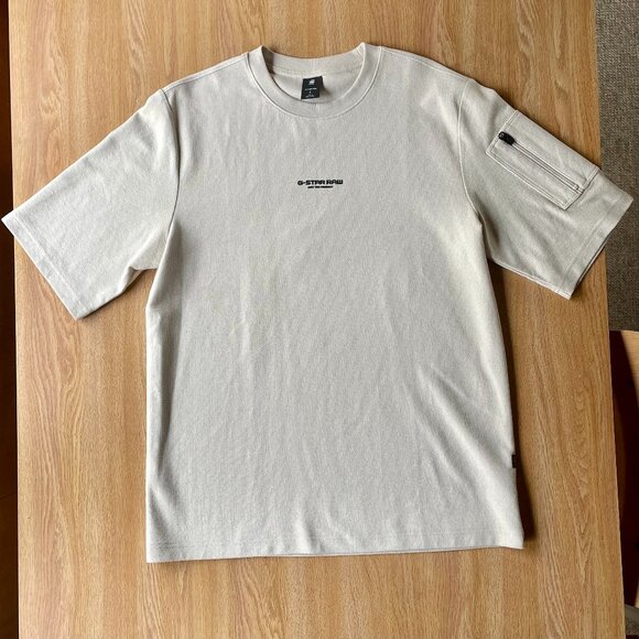 G-STAR RAW Mens P-3 Short Sleeve Tweeter Whitebait - Picture 4 of 12